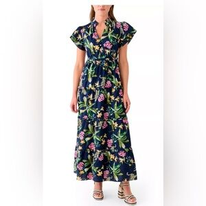 Crown & Ivy Tropical Floral Maxi Dress